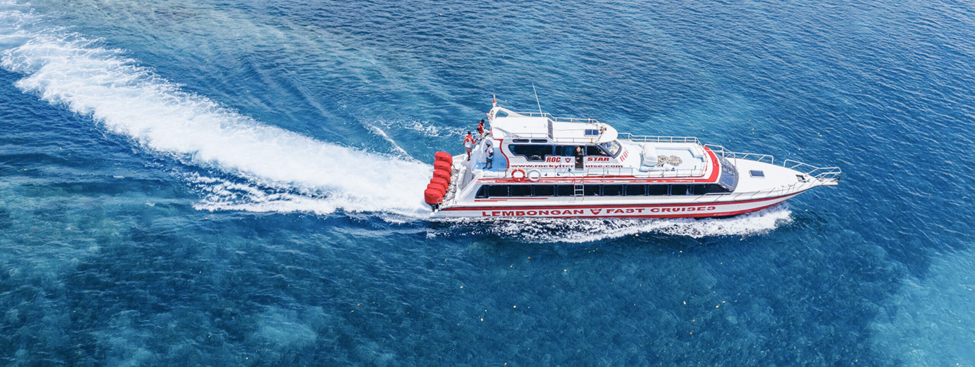 Kapal Rocky Star fast boat untuk perjalanan wisata Bali dan Nusa Penida