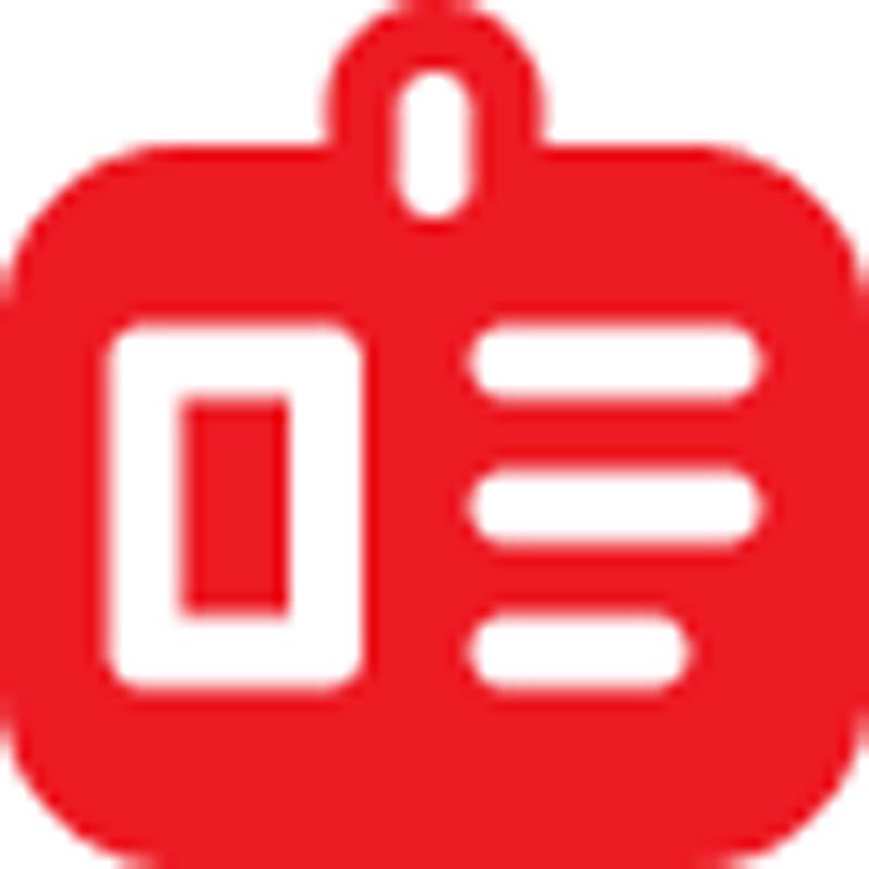 Icon kartu identitas penumpang untuk booking tiket fast boat